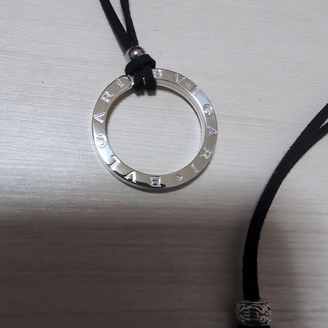 美品 BVLGARI シルバーリング ネックレスチョーカー 付き