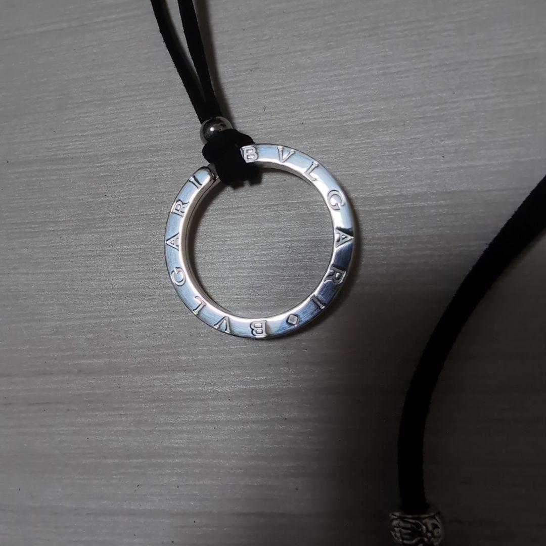 美品 BVLGARI シルバーリング ネックレスチョーカー 付き