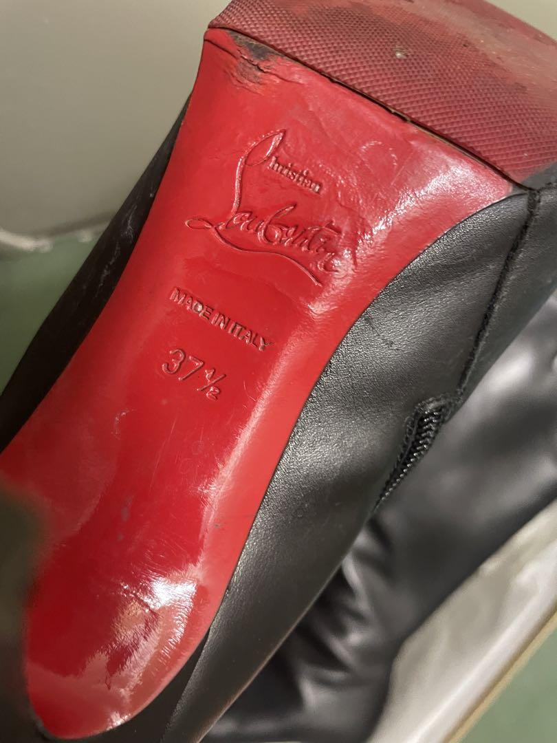 Christian Louboutin 黒 レザー ロングブーツ