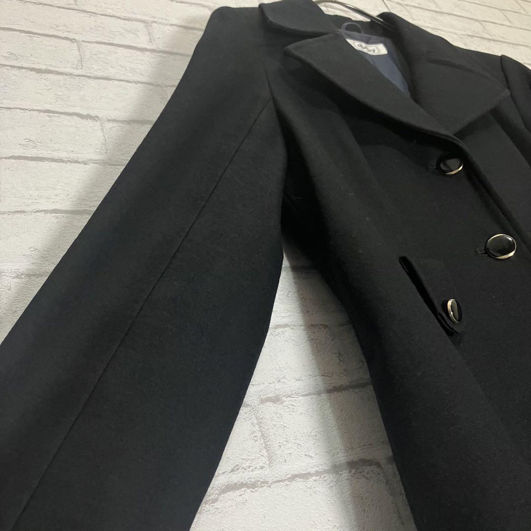 クリスマスツリー特価!チェスターコート✨美品 上品✨黒 ステンカラー