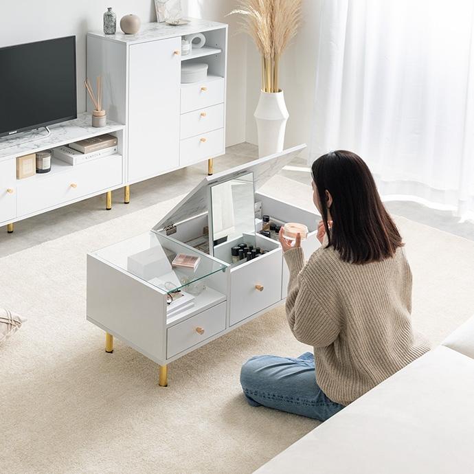 ドレッサー ドレッサーテーブル テーブル おしゃれ 鏡台 化粧台  Camila