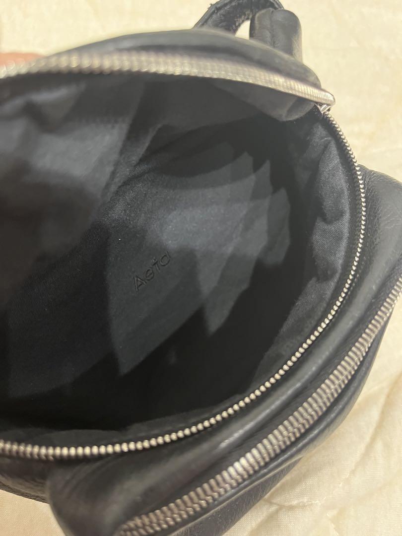 【美品】aeta DA 11 鹿革ウエストポーチ