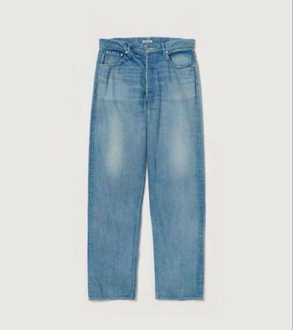 流行に  WIDE DENIM SELVEDGE AURALEE 新品25ss PANTS メルカリ - パンツ