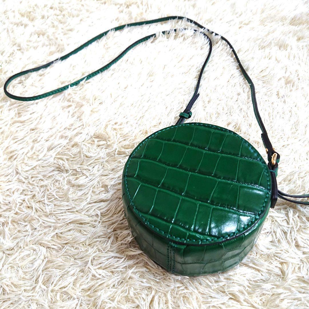 極美品✨Chloe クロエC 本革 クロコダイル型押し マイクロバッグ