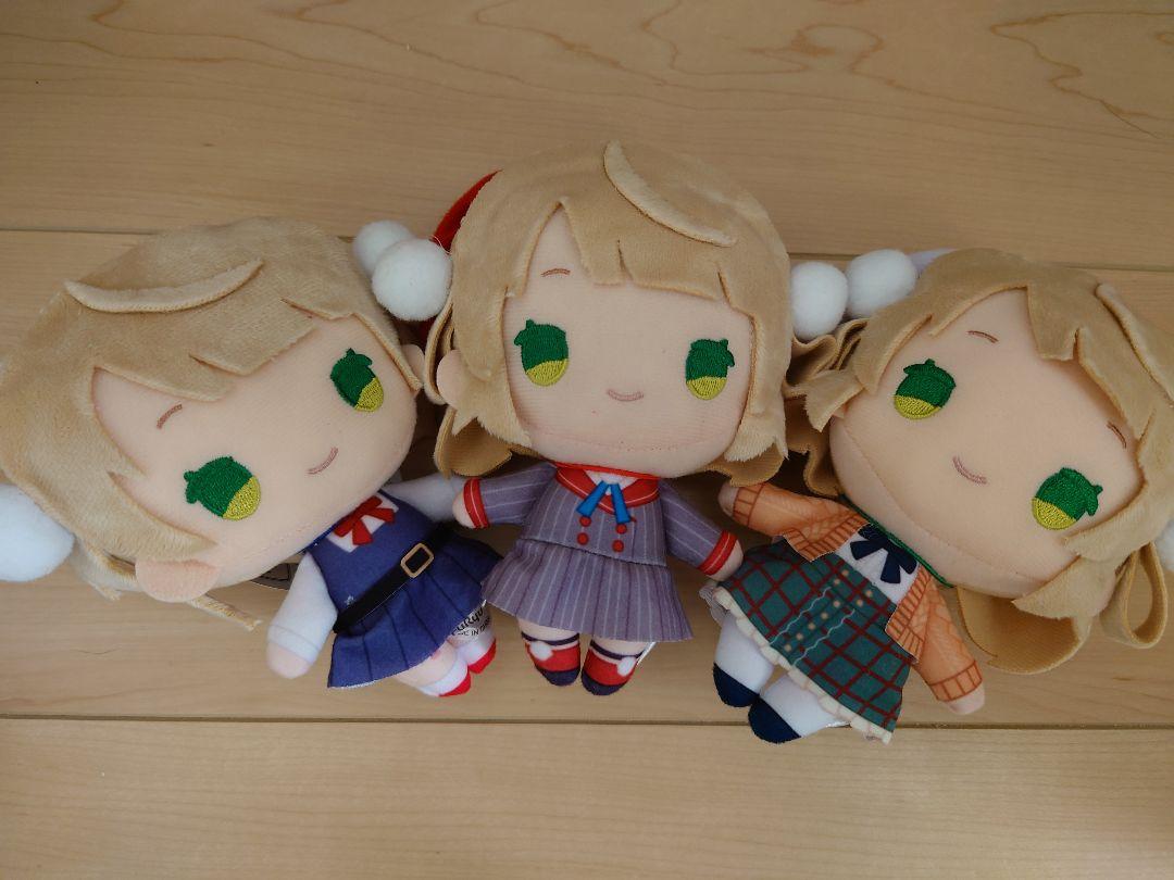 【4/11(0時5分)〆切】しぐれうい ぬいぐるみ 3種セット