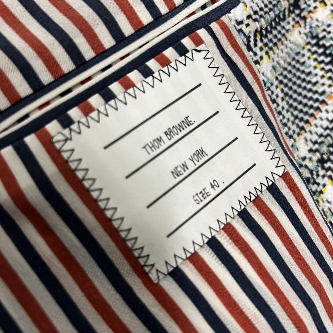THOM BROWN レディース ツイード テーラードジャケット