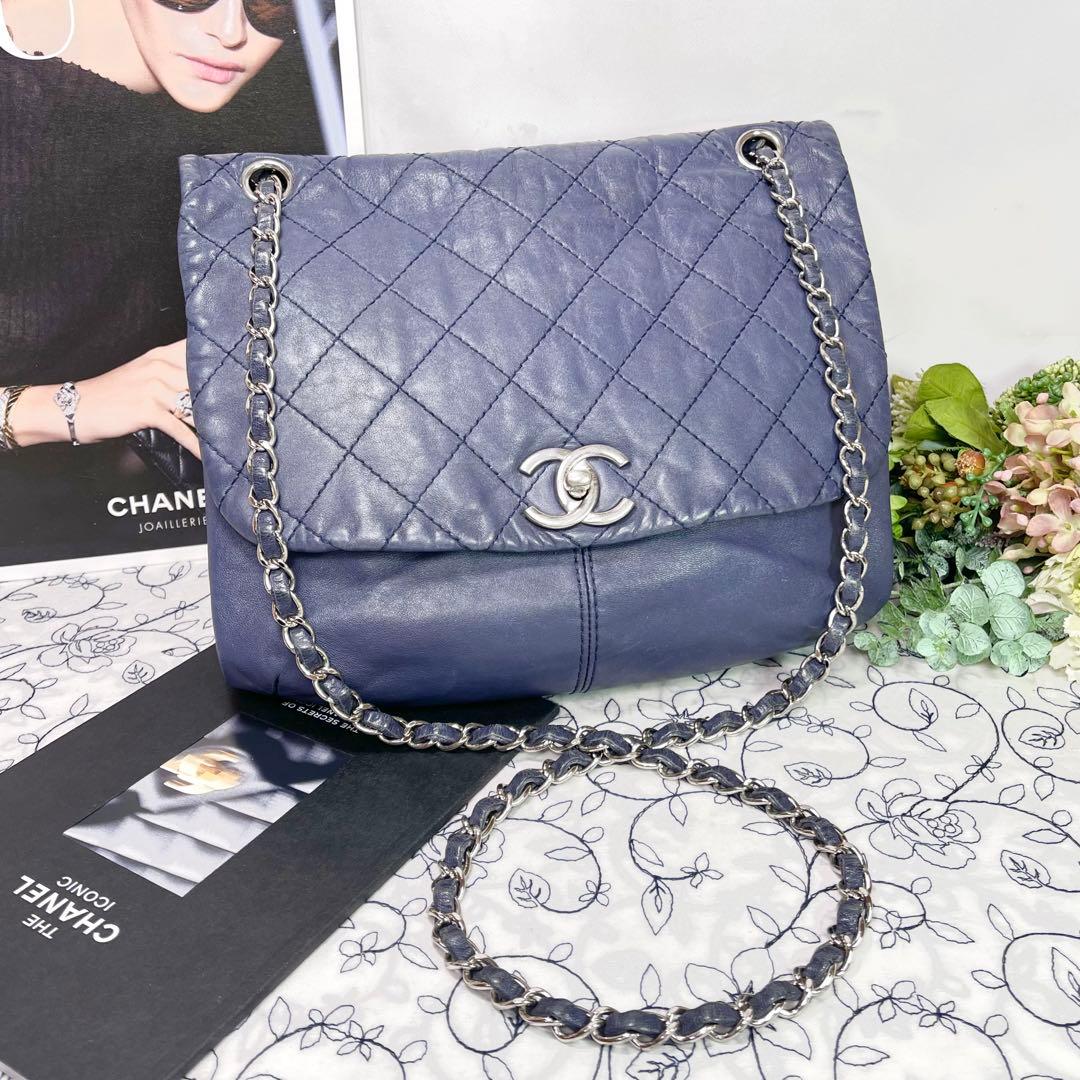 CHANEL シャネル フラップ マトラッセ チェーンショルダーバッグ