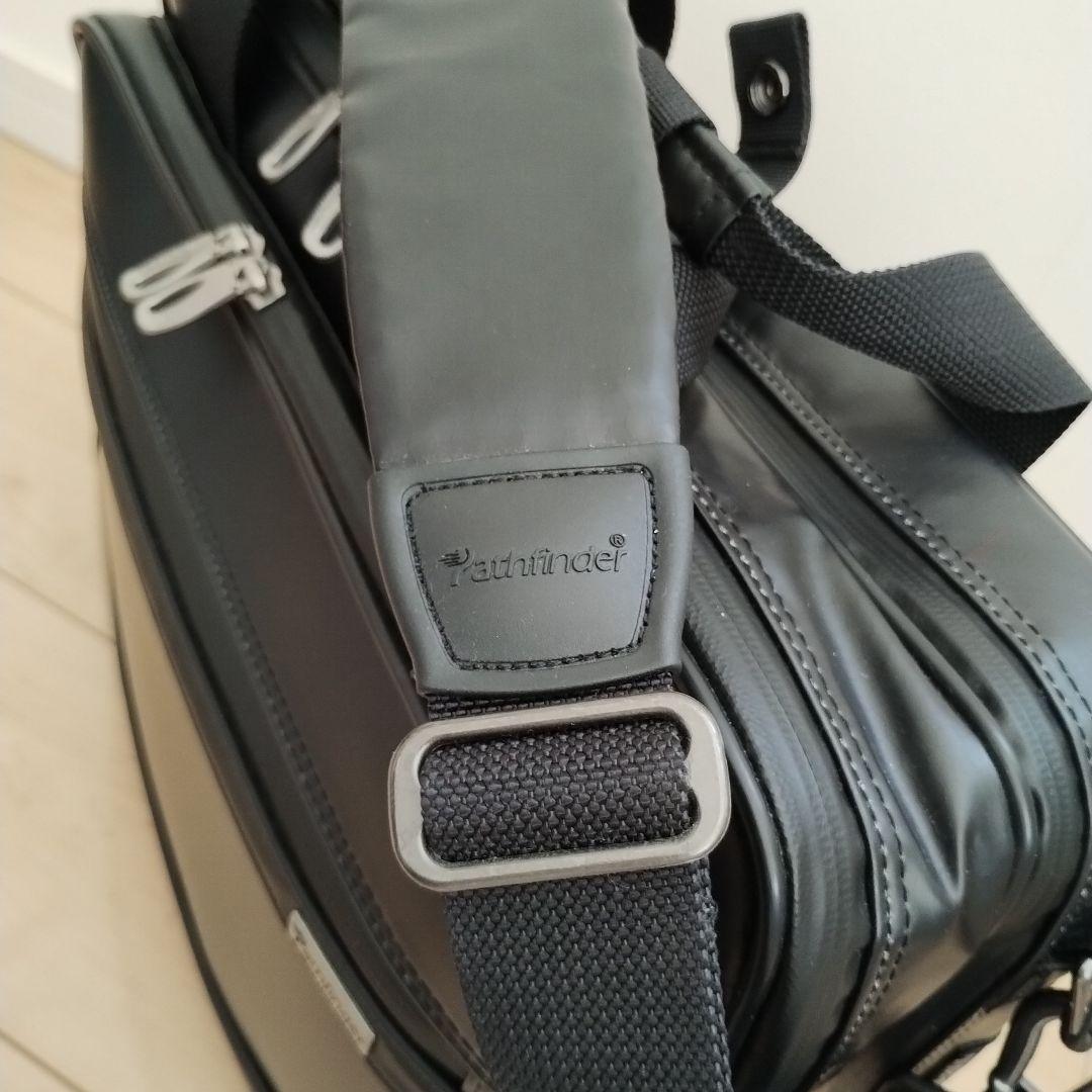 極美品 ２way Pathfinder ビジネスバッグ ブラック 防水加工 鍵付 極美品 2way Pathfinder ビジネスバッグ ブラック 防水加工 鍵付