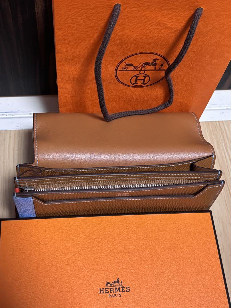 未使用級HERMES エルメス カマイユ 長財布 レザー 箱付き 手提げ