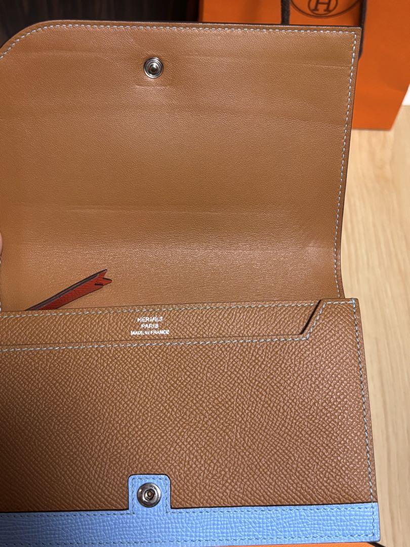 未使用級HERMES エルメス カマイユ 長財布 レザー 箱付き 手提げ