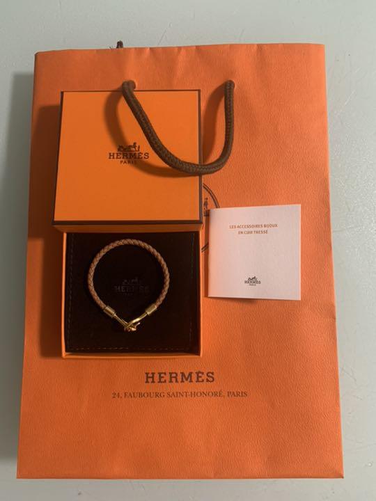 ★HERMES編み込みレザージャンボブレスレット★