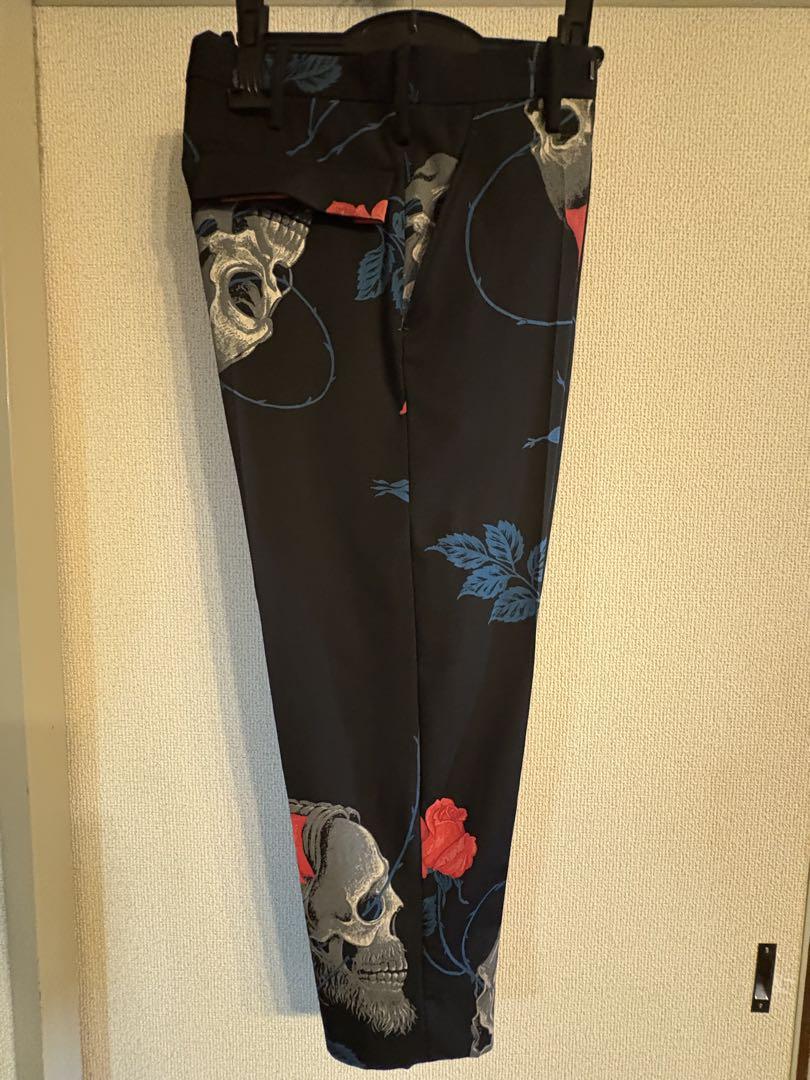 2014AW ヨウジヤマモト オム スカルローズパンツ yohji