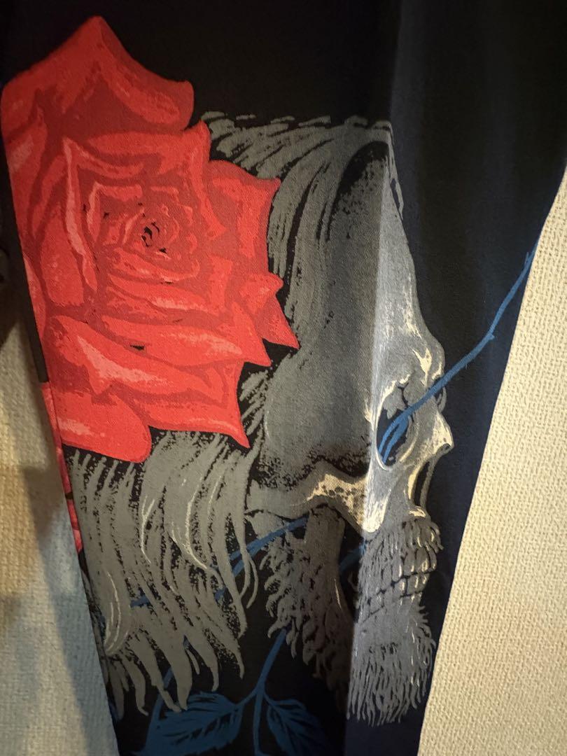 2014AW ヨウジヤマモト オム スカルローズパンツ yohji