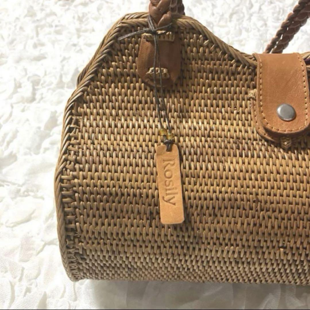 特価商品  美品 ロージリー アタバック かごバック ショルダーバック バッグ