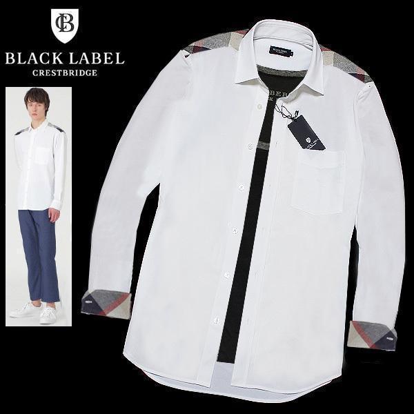 新品 M ブラックレーベル クレストブリッジCBチェック吸水・速乾性 長袖シャツ
