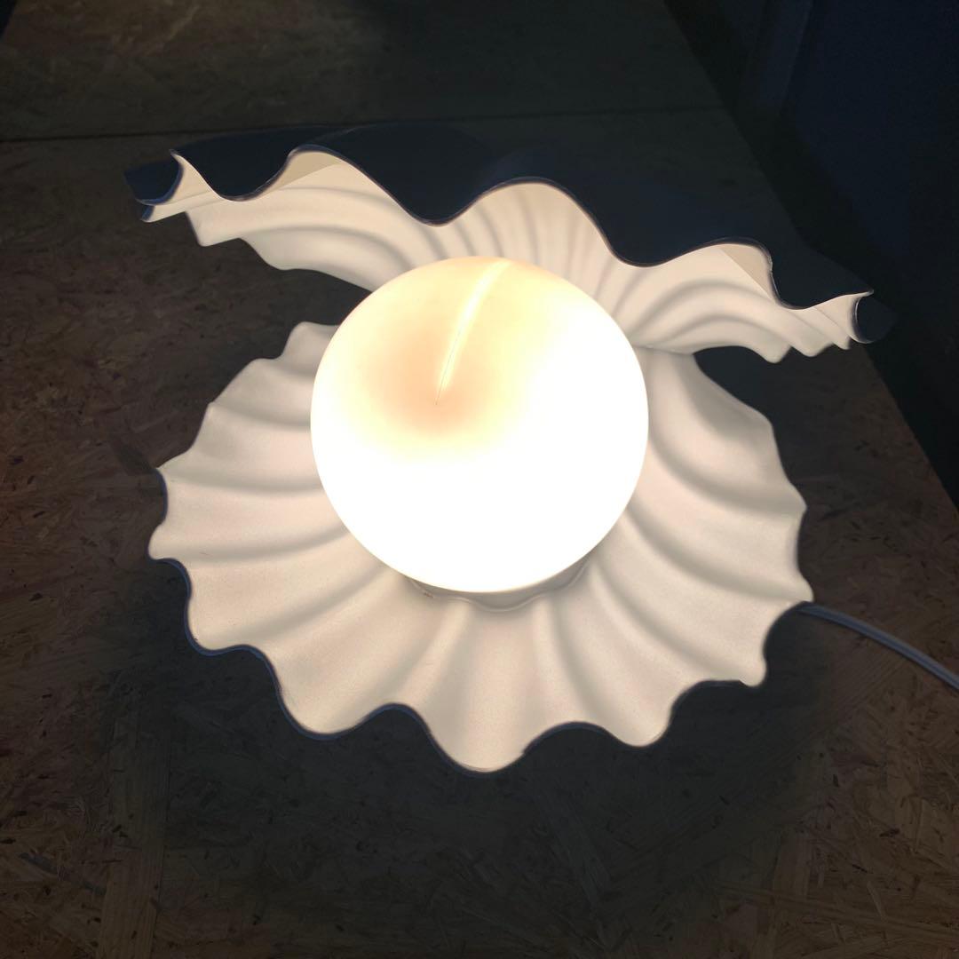 調光可能90年代ビンテージ貝殻デザイン テーブルライト