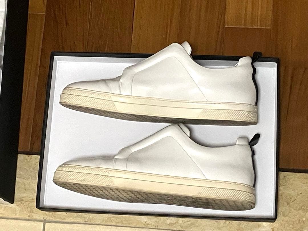 <美品>ピエールアルディ　スライダー　43 ホワイト　スリッポン　付属品あり