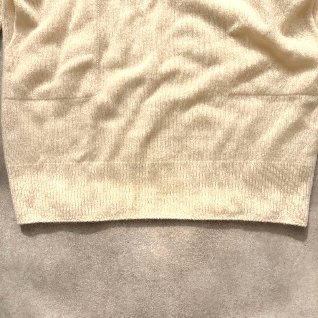 【未使用タグ付き】ウールカシミヤ チュニックワンピース 完売カラー アイボリー 【未使用タグ付き】ウールカシミヤ チュニックワンピース 完売カラー アイボリー