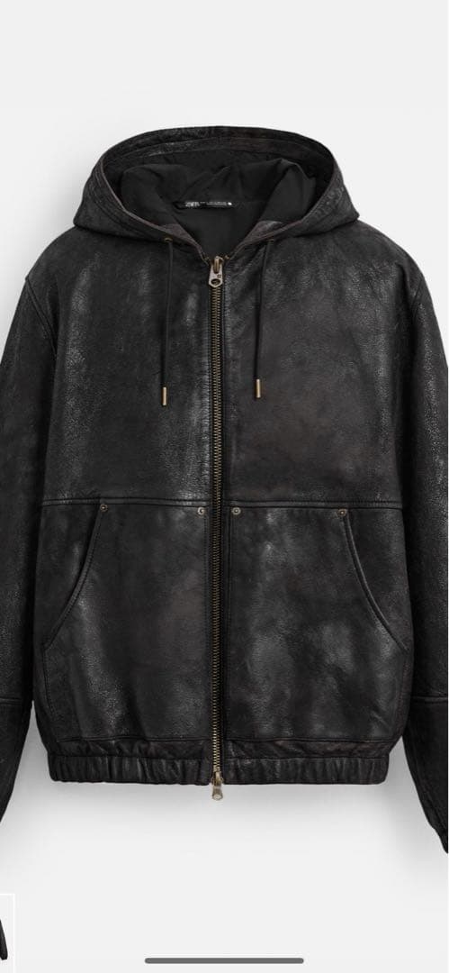 ZARA 本革レザージャケット