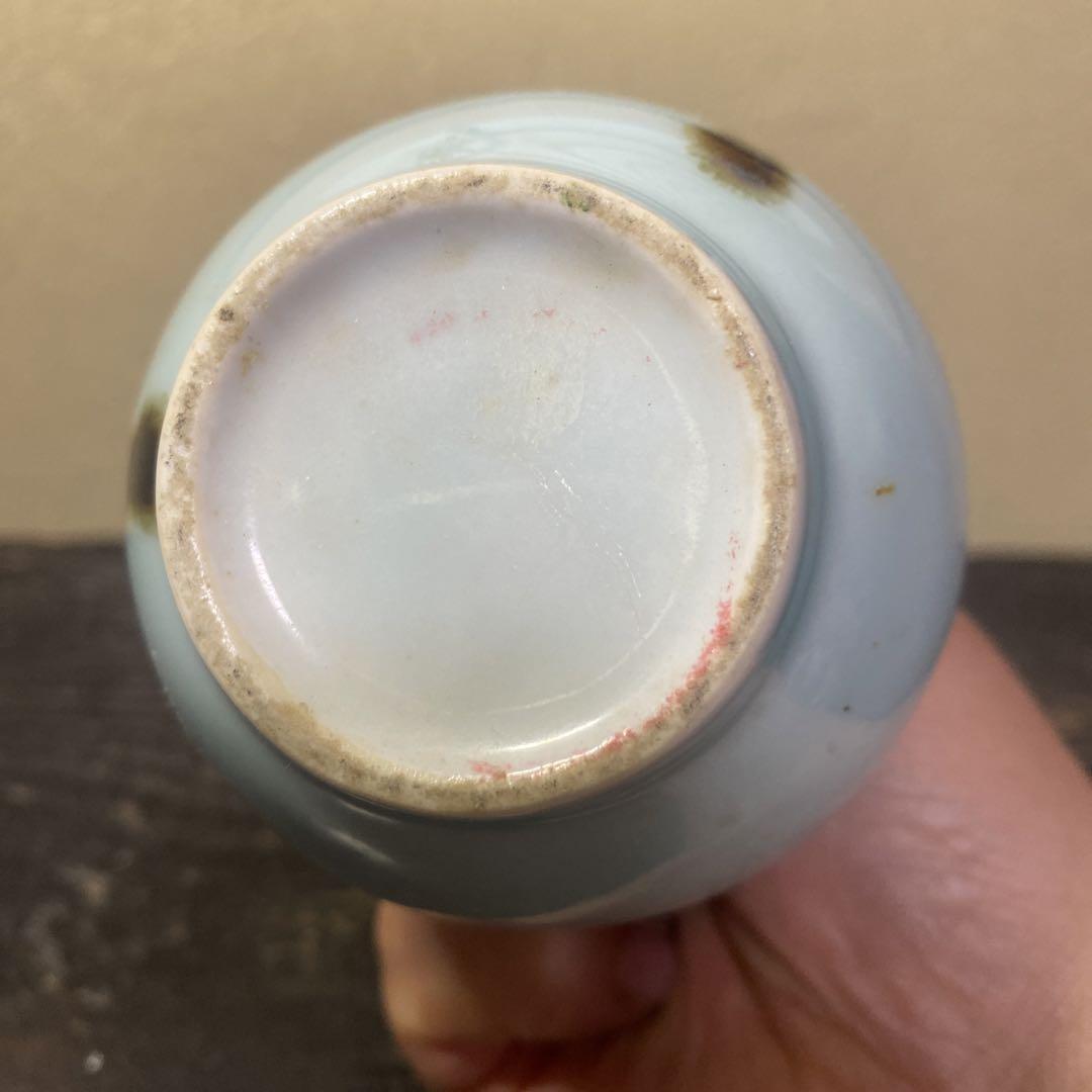中国古玩青磁小瓶13cm7cm