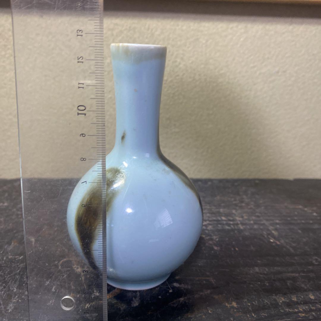 中国古玩青磁小瓶13cm7cm