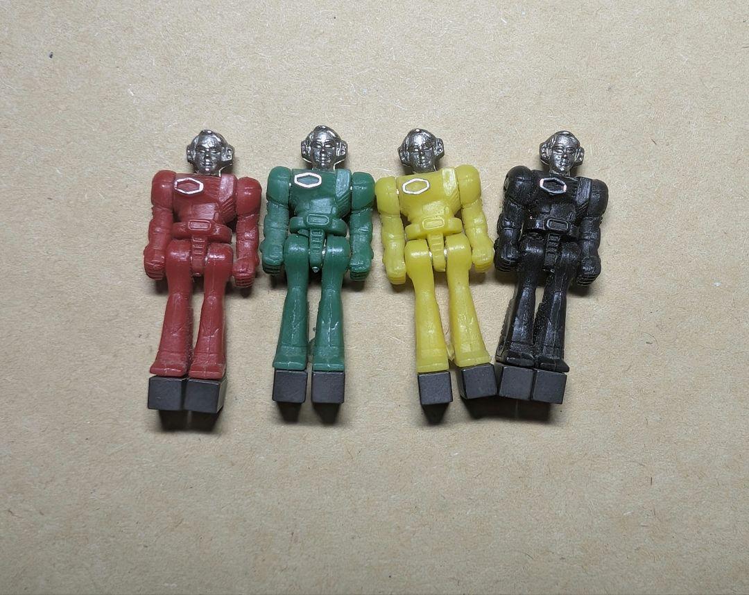 当時物 ダイアクロン隊員4体セット タカラ玩具 戦隊 超合金 ビンテージ　レトロ
