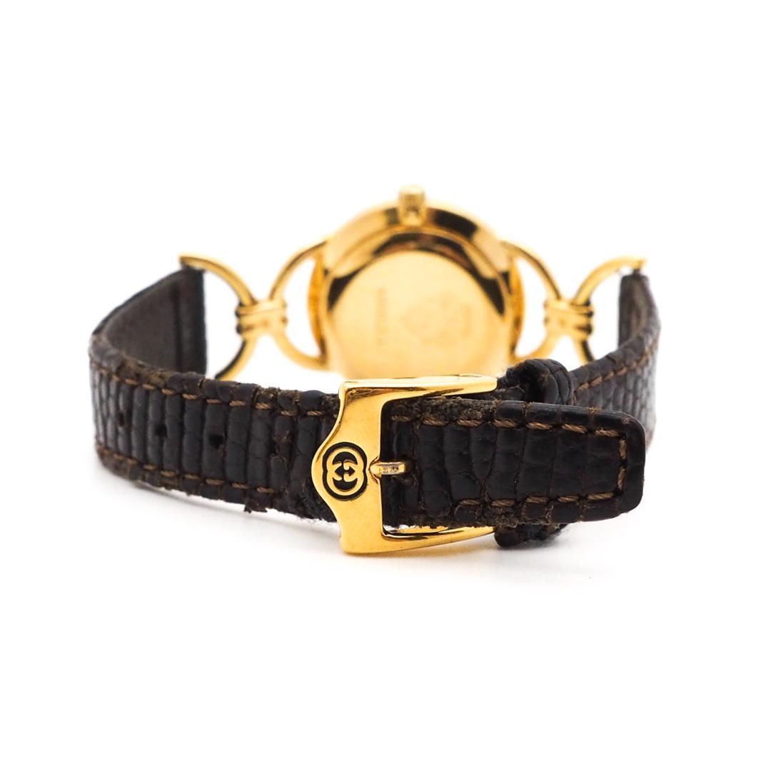 超激得好評 訳アリ ラウンド オールドグッチ レザー SqQgj-m41025057358 GUCCI 腕時計 ゴールド 限定品人気
