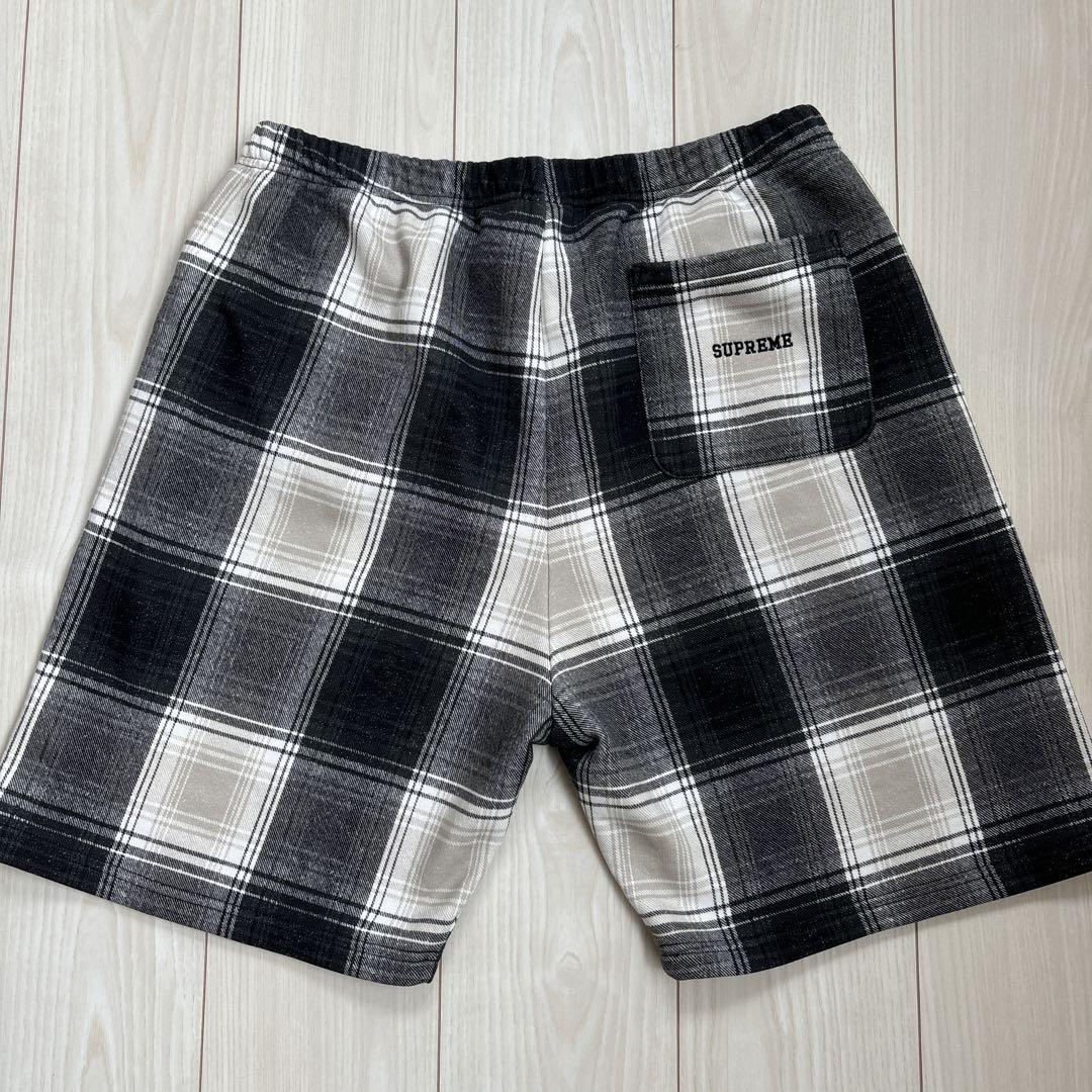 トップス 18Aw supreme nike plaid hooded sweat M