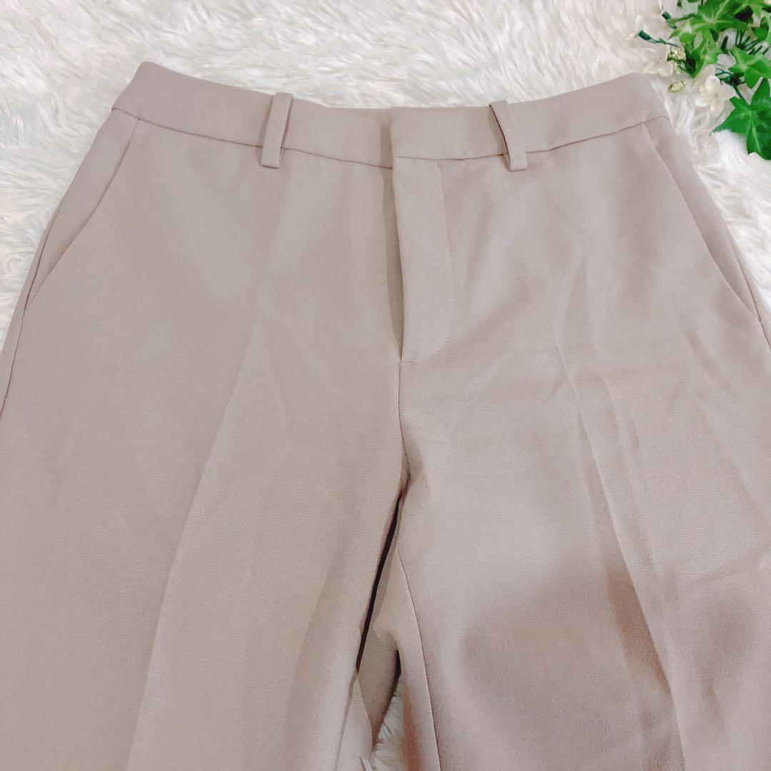 未使用美品ユニクロ　感動スーツジャケットパンツセットアップベージュMSサイズ