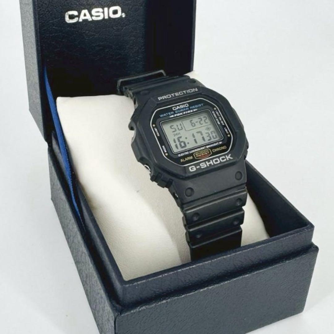 【稼働品】CASIO G-SHOCK DW-5600 腕時計 ブラック20BAR時計
