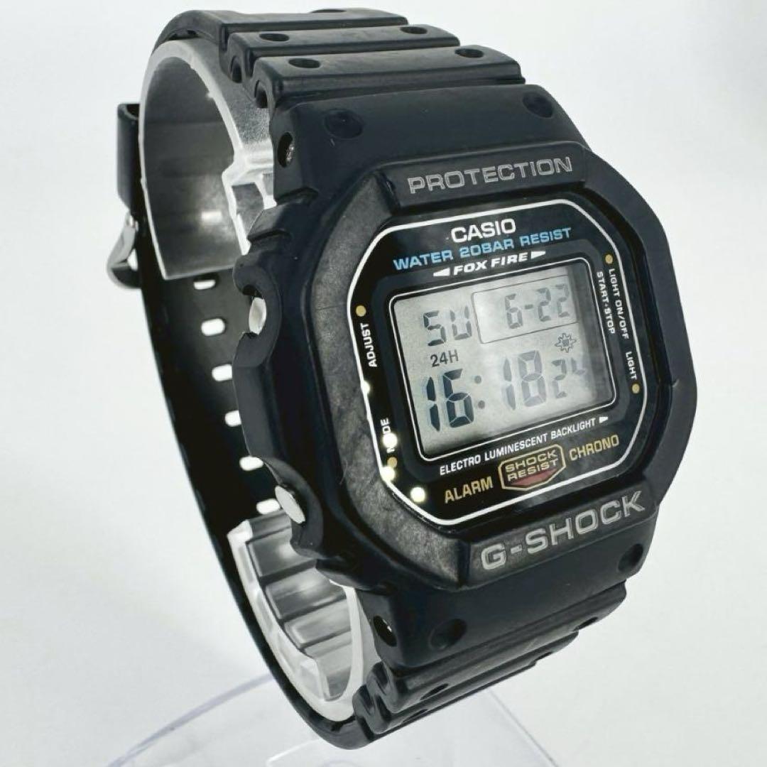 【稼働品】CASIO G-SHOCK DW-5600 腕時計 ブラック20BAR