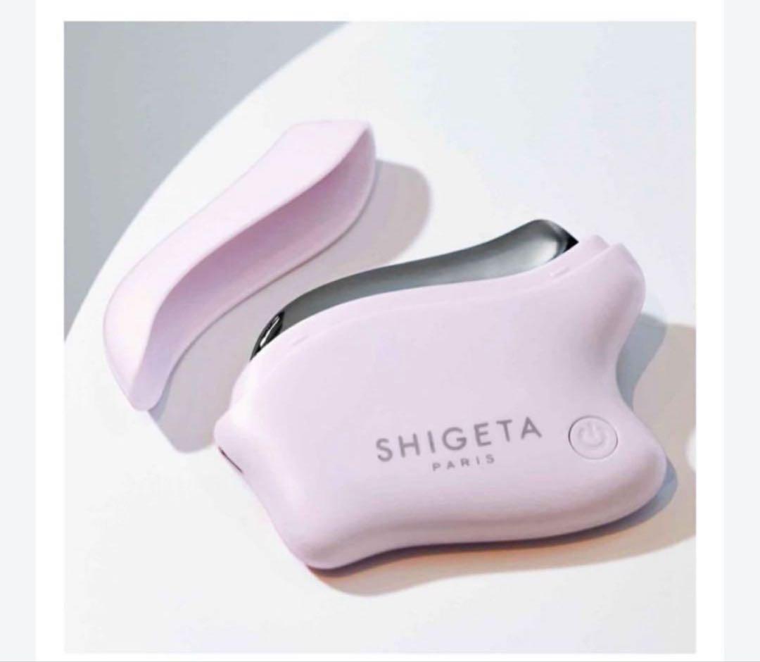 美顔器 温熱機能付き ピンクSHIGETA PARIS 振動＆温熱 美顔