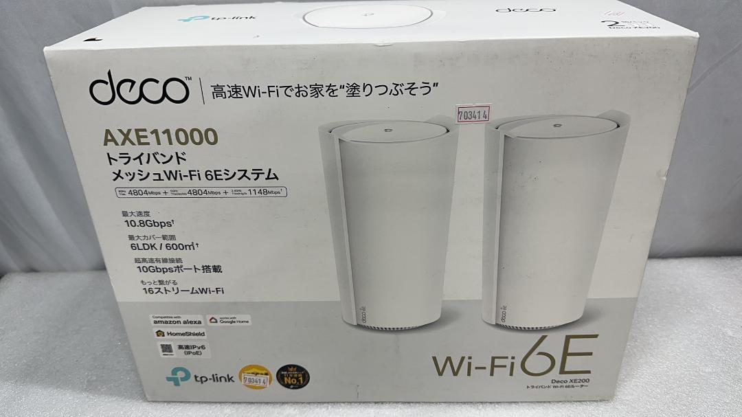 人気を誇る TP-Link Wi-Fi WiFi 6E ルーター WiFi TP-Link Deco XE200