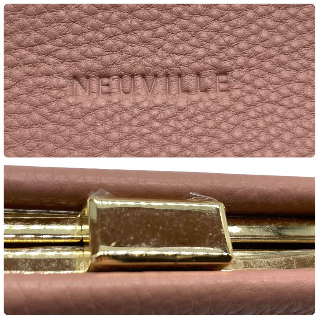 タグ付き NEUVILLE ヌーヴィル☆2way シボ革 ショルダーバッグ