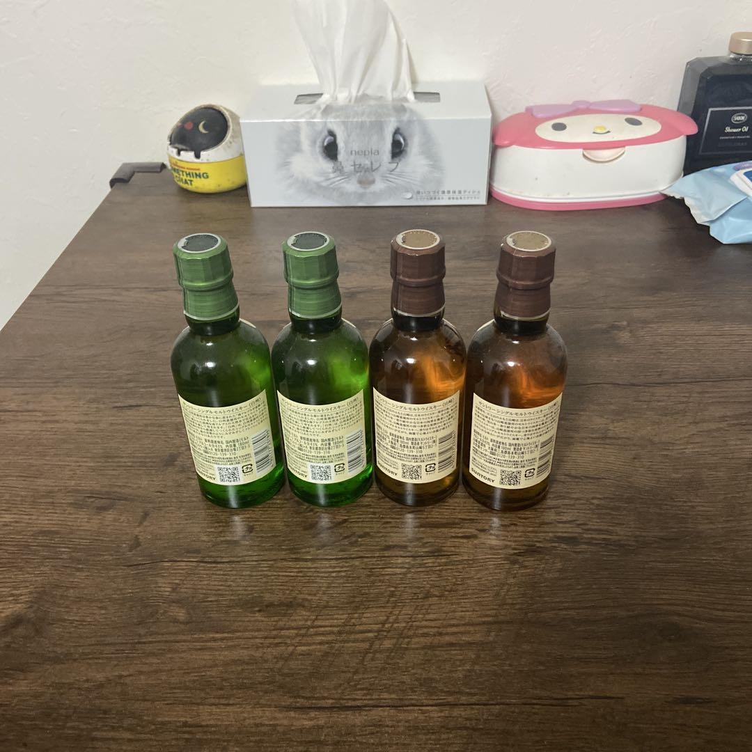 白州・山崎ウイスキー180ml 4本セット