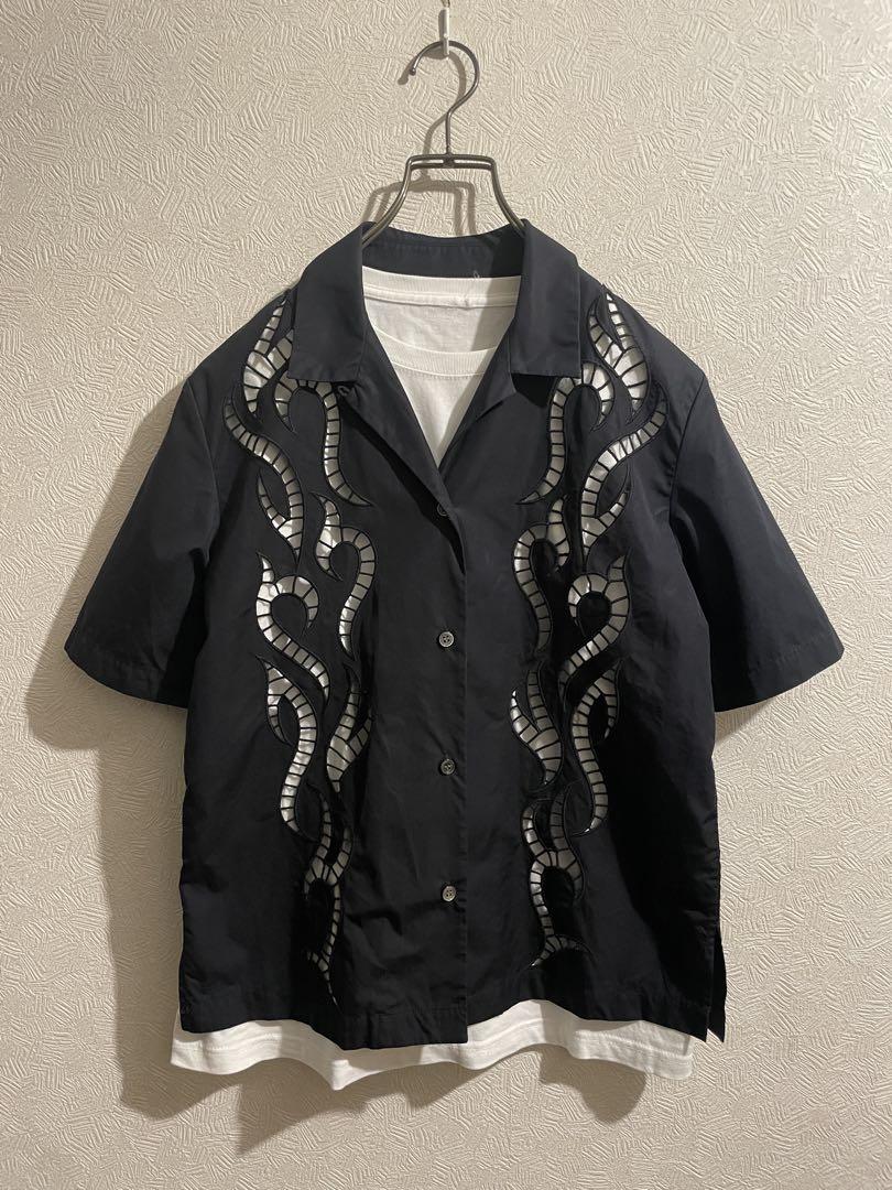 ALEXANDER WANG トライバル カットワーク シャツ ALEXANDER WANG トライバル カットワーク シャツ