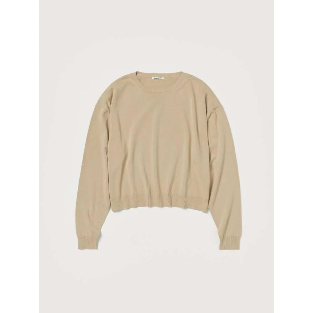 定価3.9万AURALEE HIGH GAUGE COTTON KNIT 3