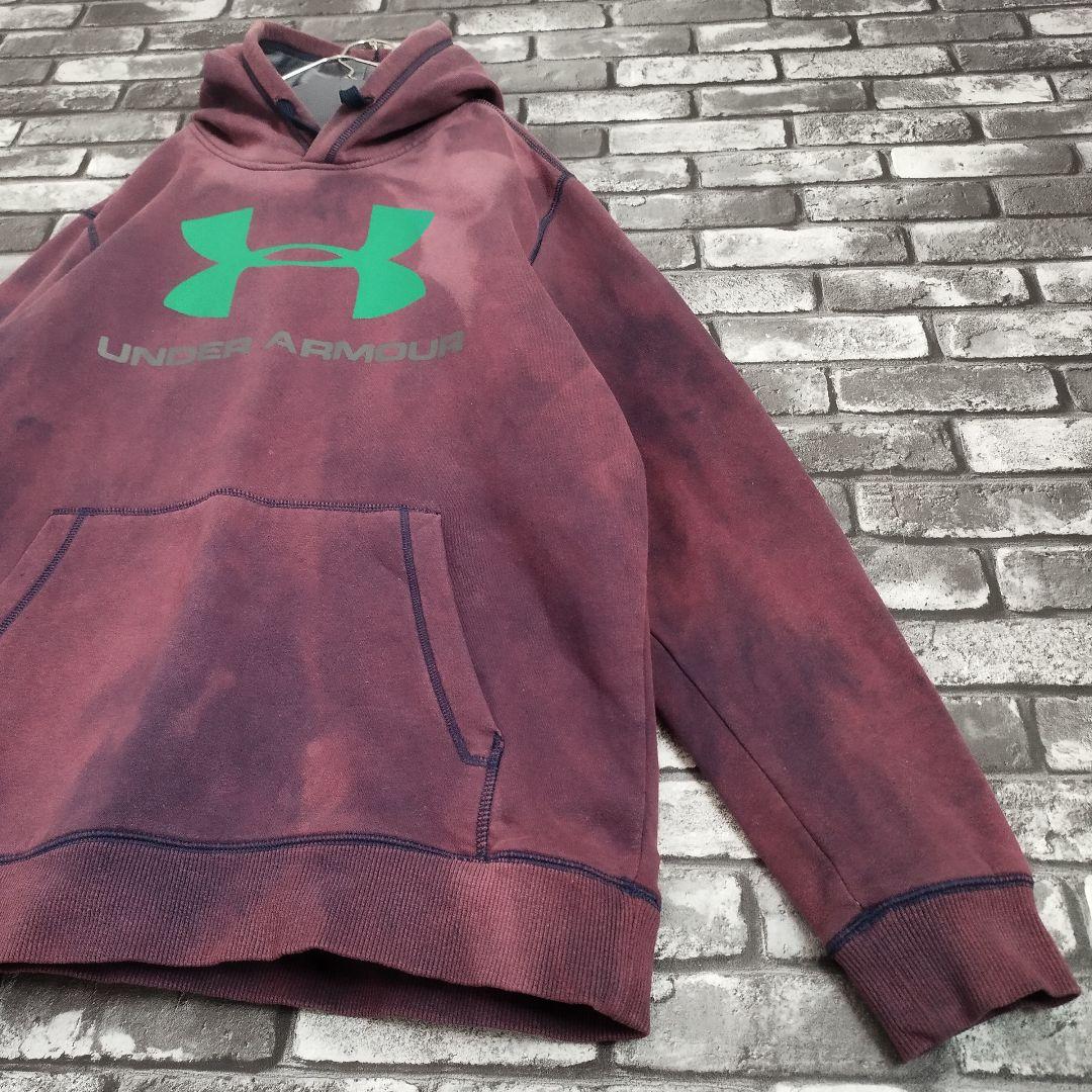 アンダーアーマー 裏起毛 茄子紺 グラデーション スウェット フーディー フード アンダーアーマー 裏起毛 茄子紺 グラデーション スウェット フーディー フード