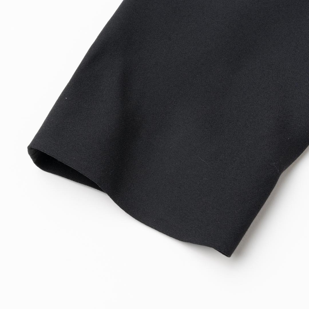 新品 LARDINI ノーカラー ジャケット ブラック