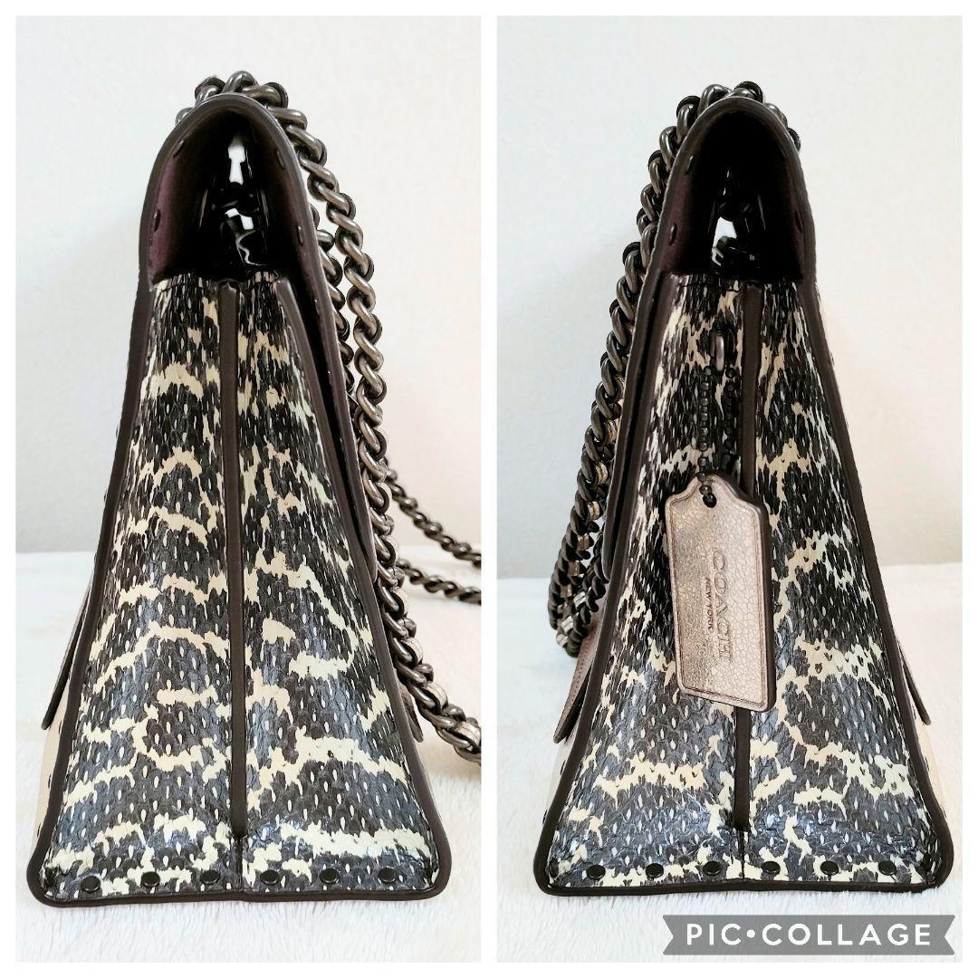 COACH コーチ ショルダーバック パーカー ティーローズ レザー