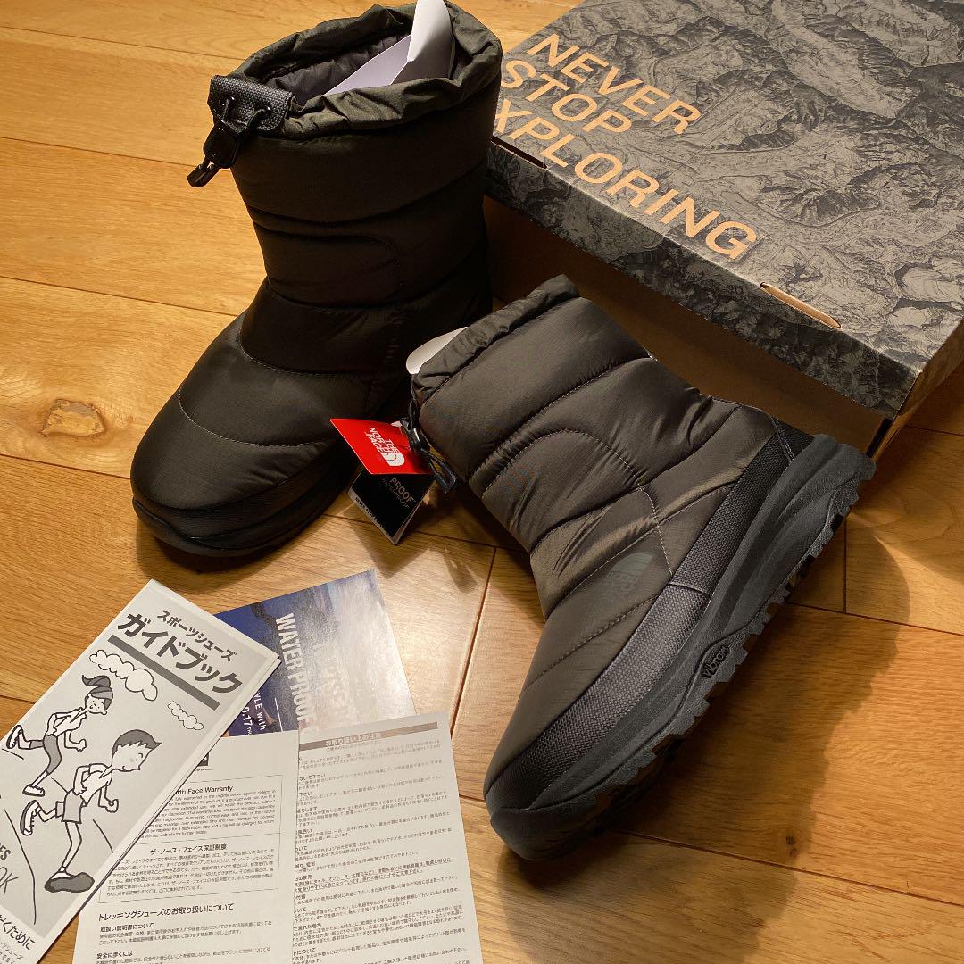 お気に入りの カーキ NT Ⅳ WP ヌプシブーティ ノースフェイス 新品 販売大セール 27cm 完売 黒 Logo Bootie Nuptse ヌプシ ノースフェイス ブーツ