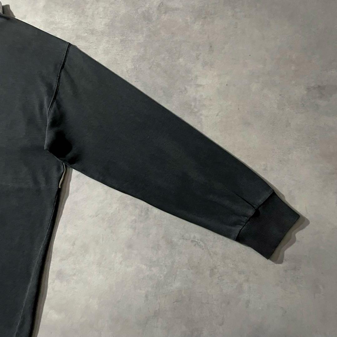 90s POLO RL fade rugger shirt ラガーシャツ 墨黒