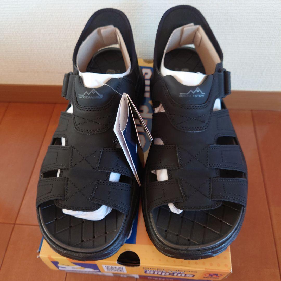 SKECHERS ブラック コンフォートサンダル USA9
