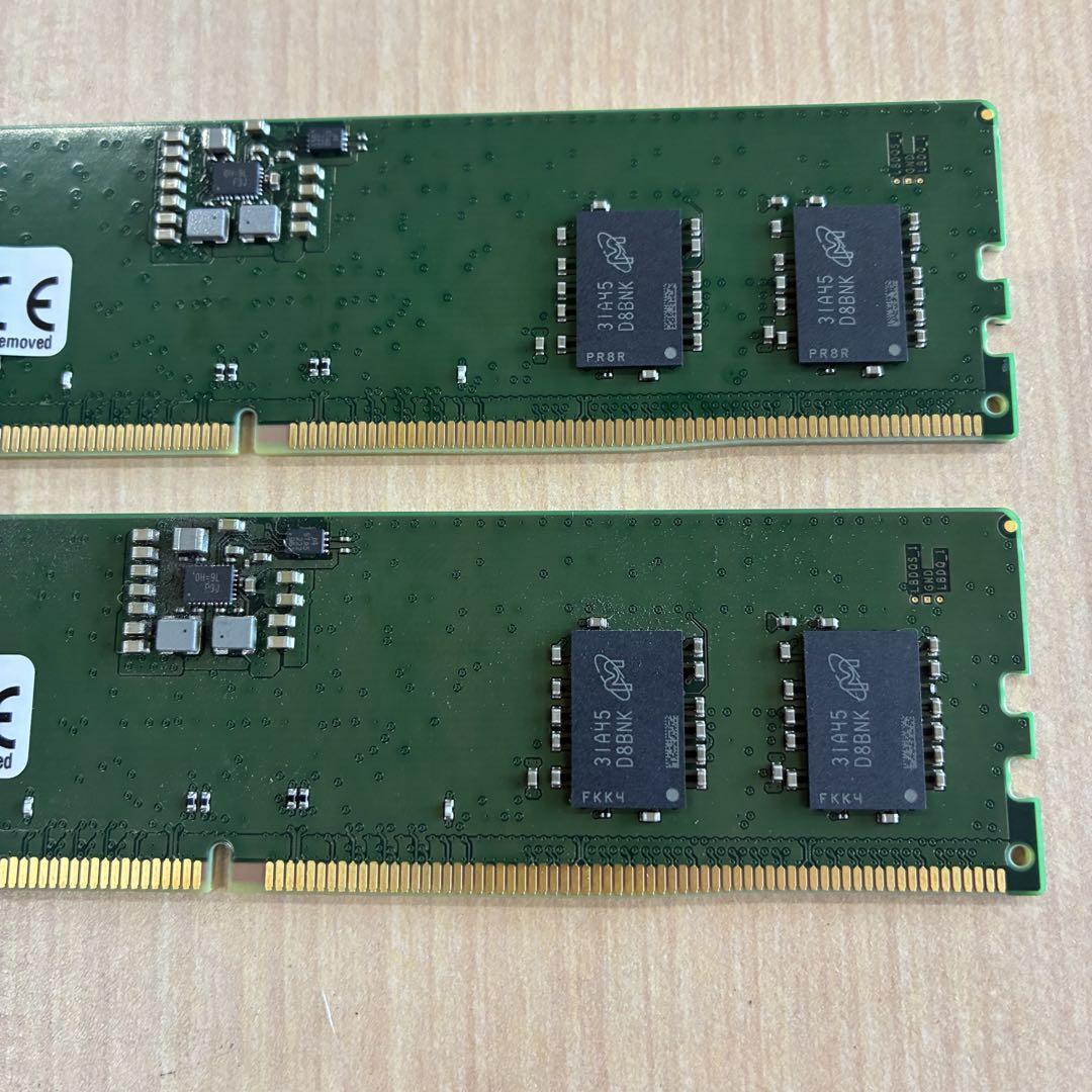 Kingston 16GB メモリ RAM 8GB 2枚 pc5-38400