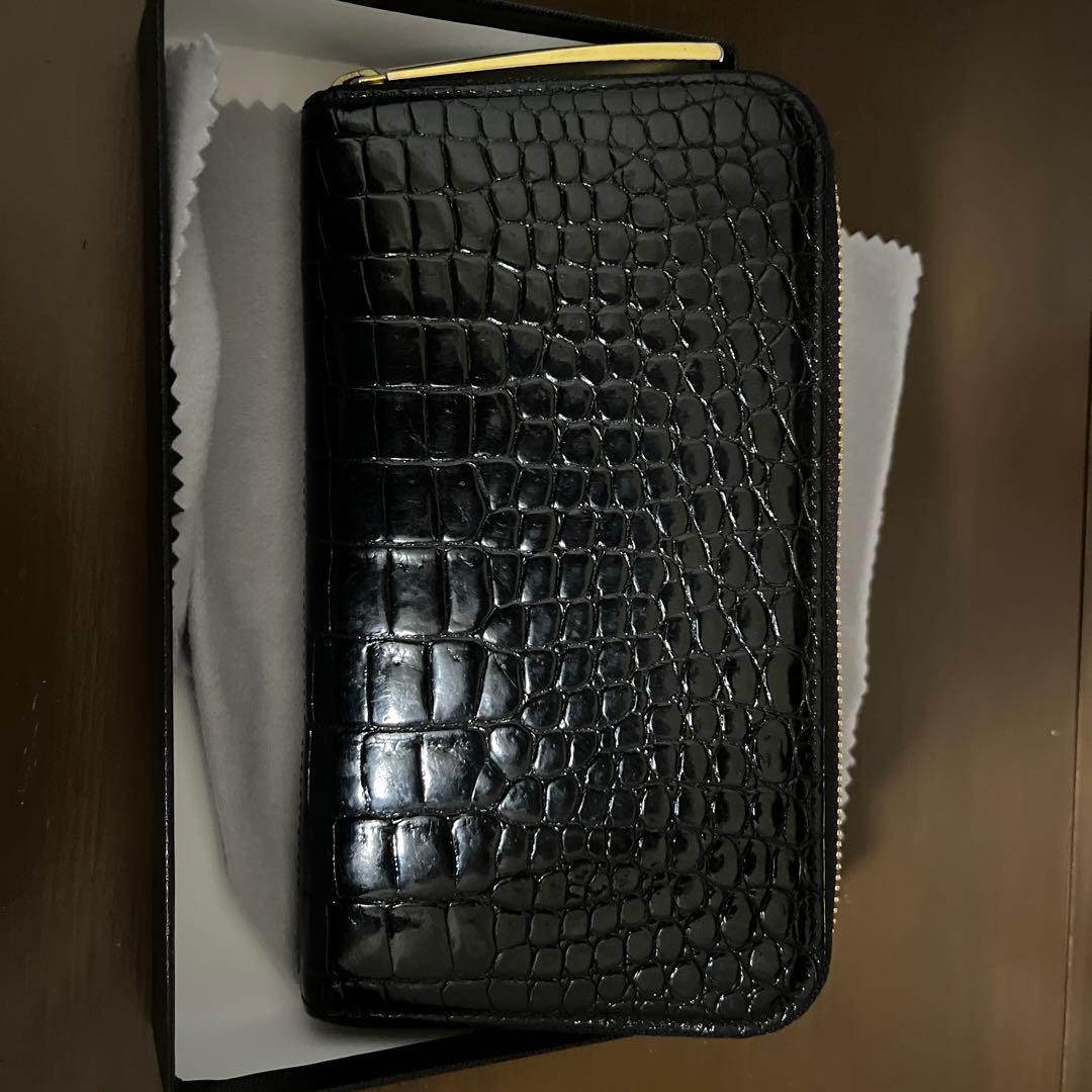 最高級のスーパー 【最高級】池田工芸 【クロコダイル ラウンド