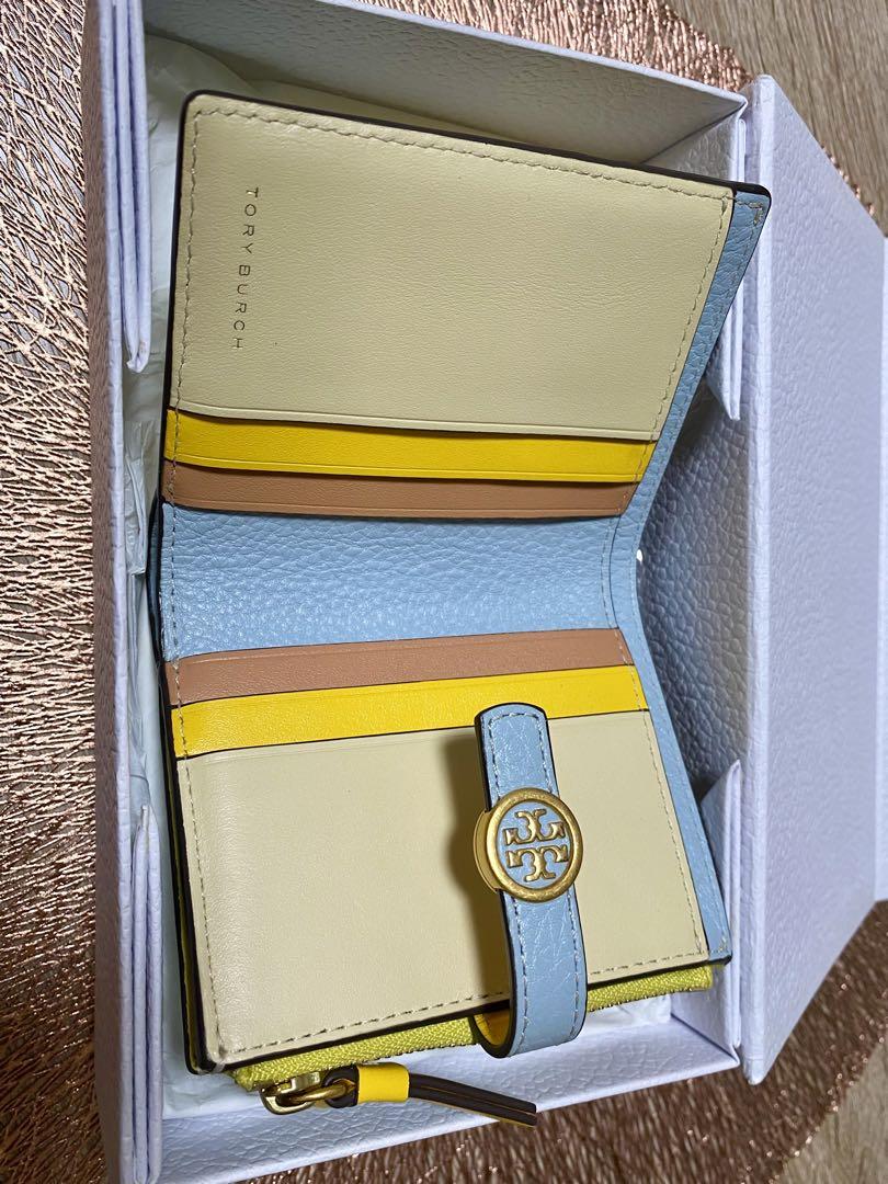TORY BURCH 二つ折り財布パッチワーク ウォレット ダブルTロゴ