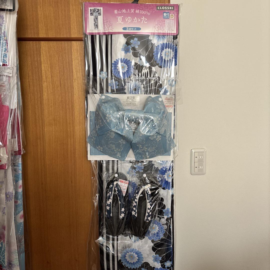 浴衣　簡単結び帯　6着セット　しまむら