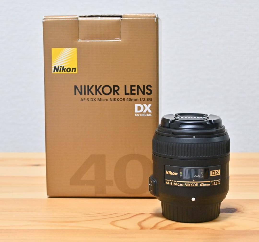 激安通販の Nikon AF-S DX Micro NIKKOR 40mm f/2.8G レンズ(単焦点