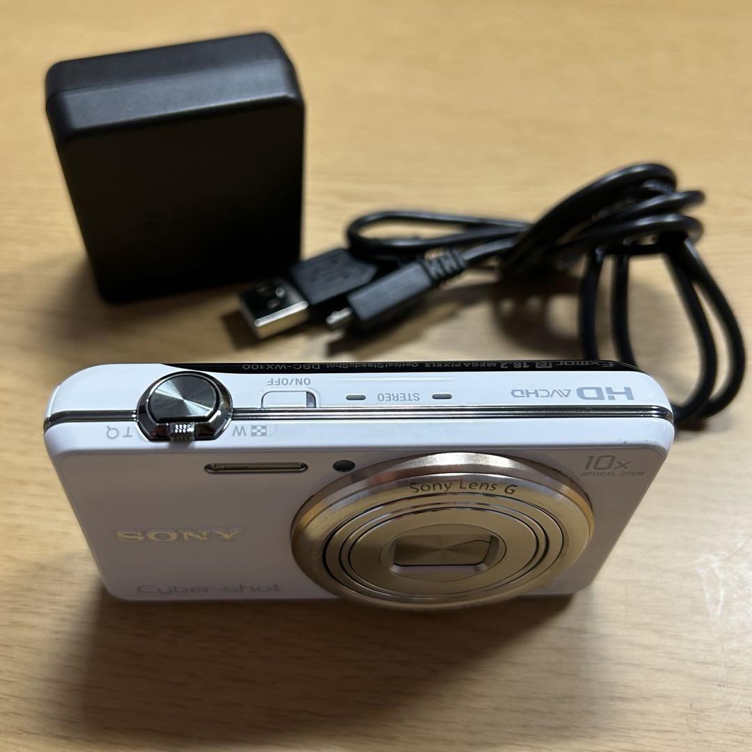 SONY Cyber-shot DSC-WX100 ホワイト ケース付き Amazon.com : Sony Cybershot WX100 18.2 Megapixel 10xzoom