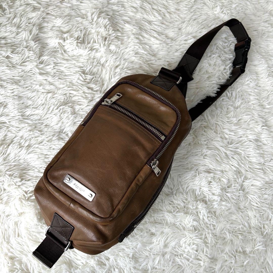 ⭐︎人気⭐︎COACH レザーボディバッグ ブラウン 斜め掛け